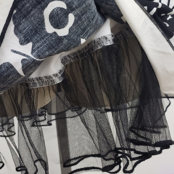 Speechless Dress size 5 White Black Floral Empire - Picture 7 of 7